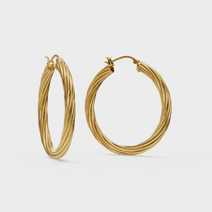 Twisted Hoop Earring