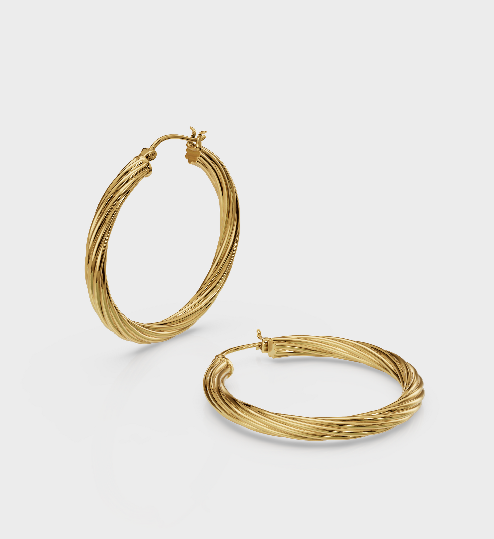 Twisted Hoop Earring