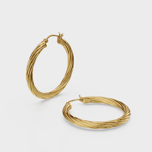 Twisted Hoop Earring