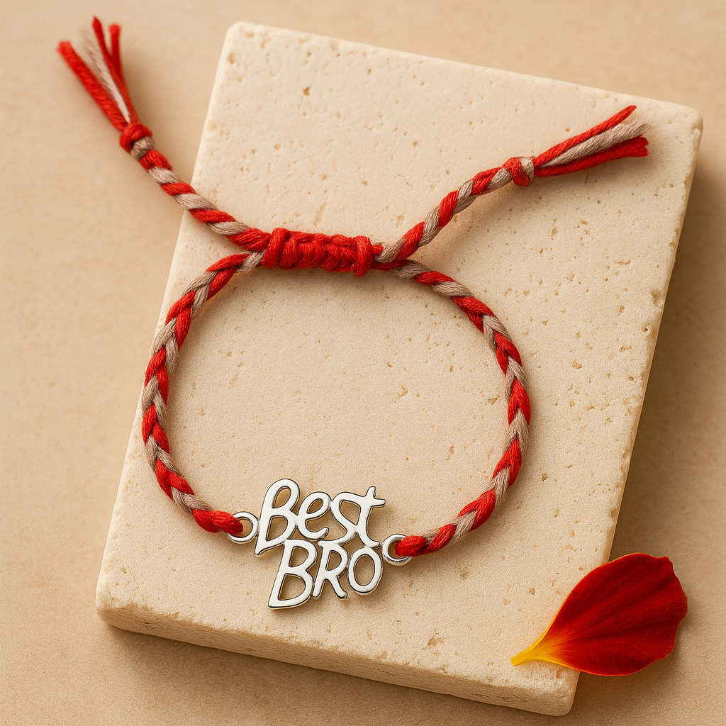 Two Silver Rakhi Combo Set-Rakhi-Anushka Jain Jewellery