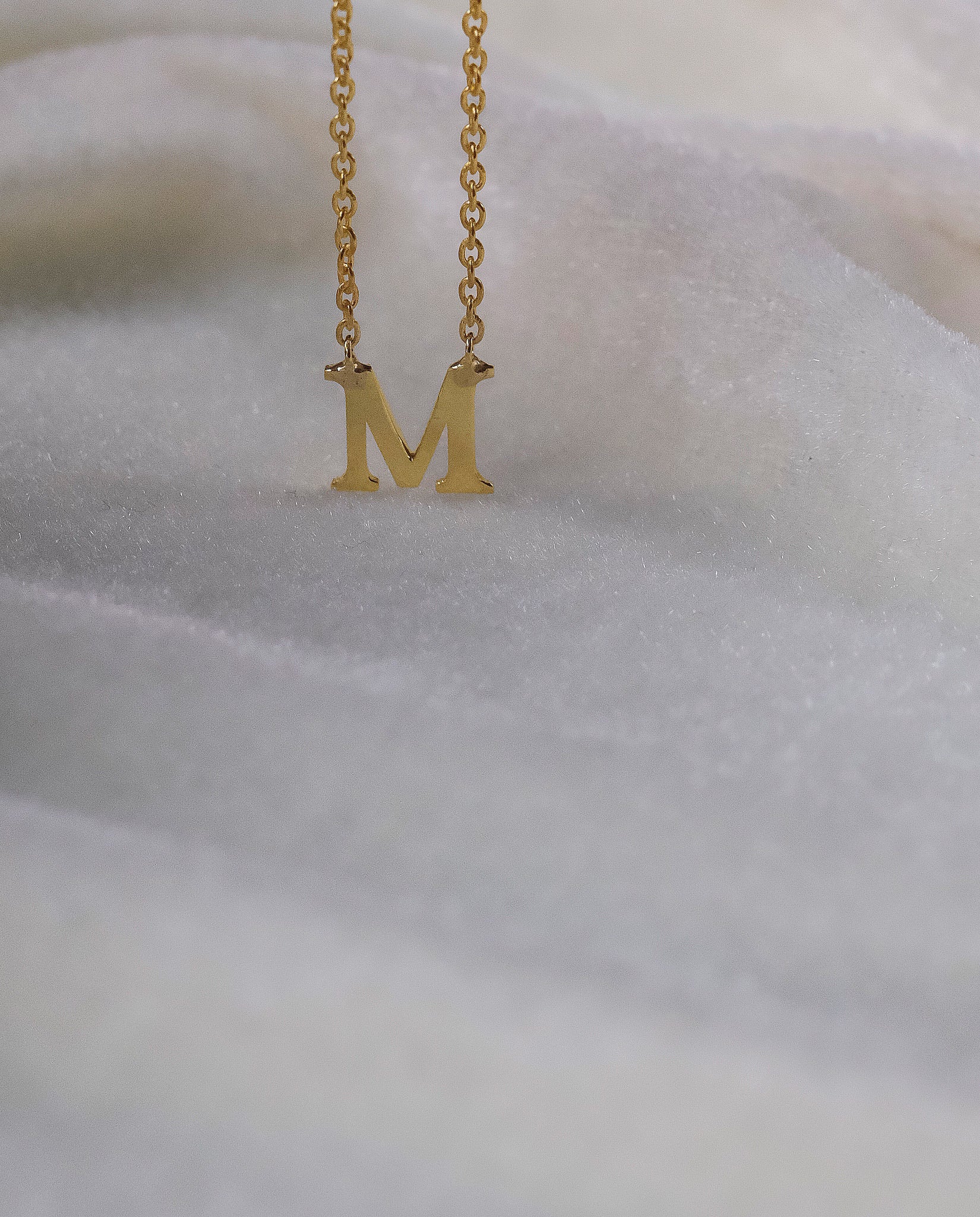 Uppercase Initial Necklace-Pendants-Anushka Jain Jewellery