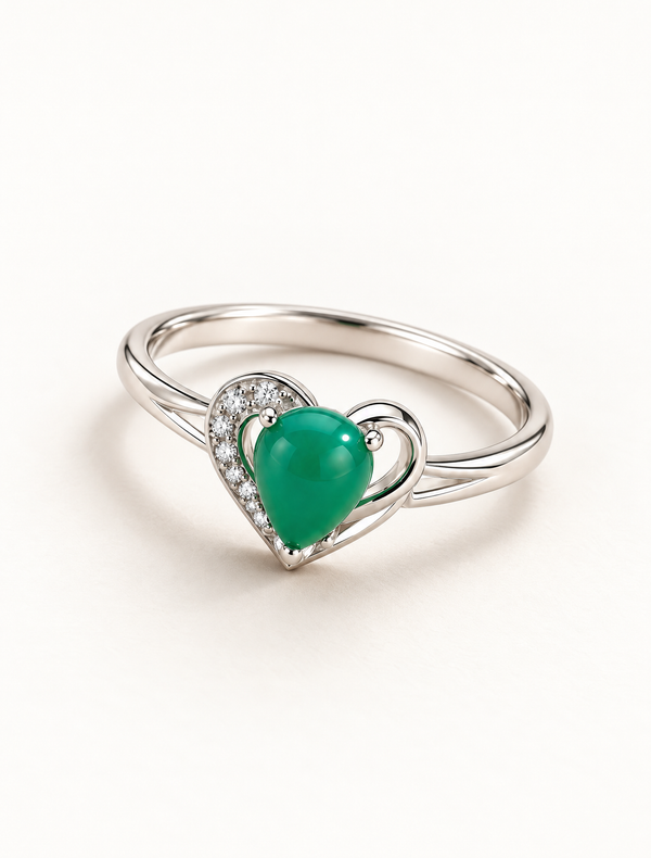 Verdelle Heart Ring