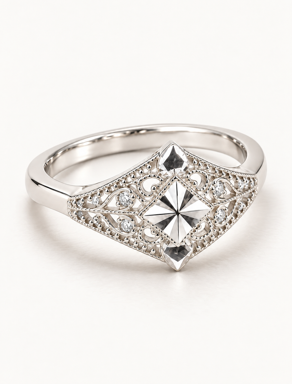 Vintage Filigree Kite Ring