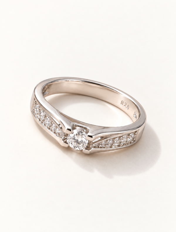 Vintage Inspired Solitaire Ring