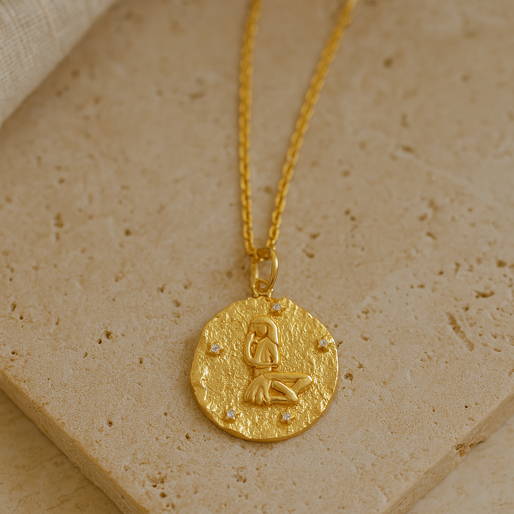 Virgo Zodiac Necklace-Necklaces-Anushka Jain Jewellery