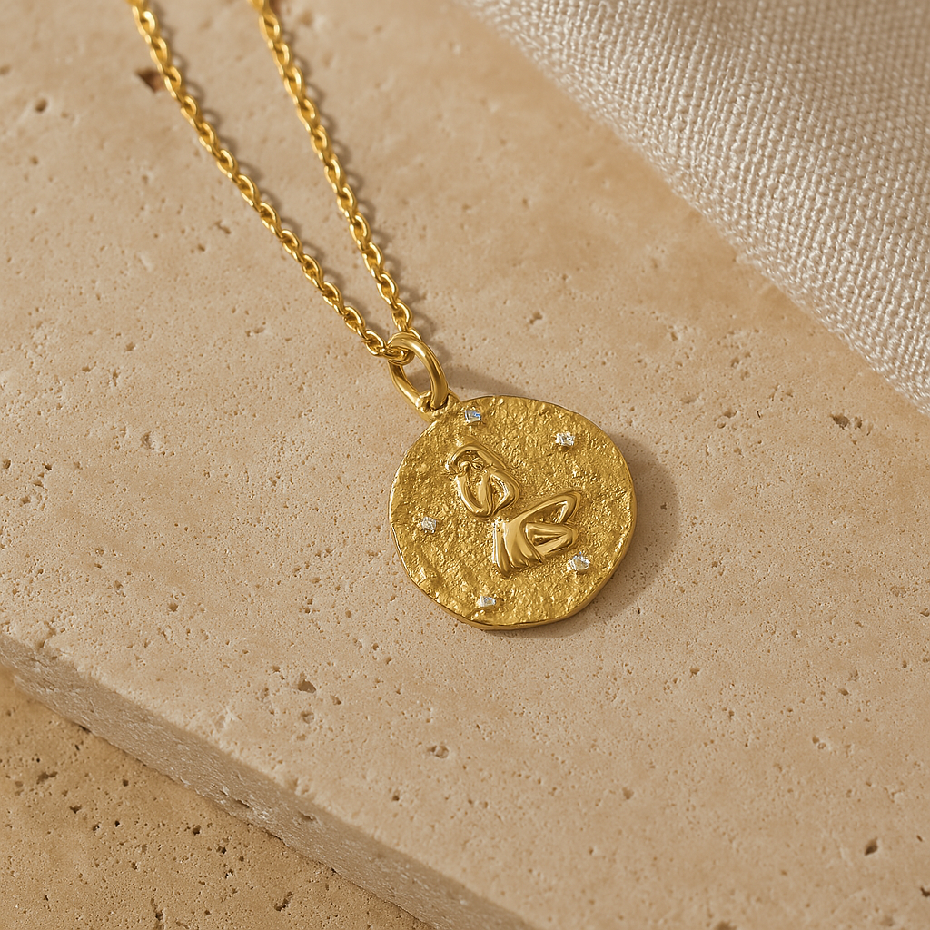 Virgo Zodiac Necklace-Necklaces-Anushka Jain Jewellery
