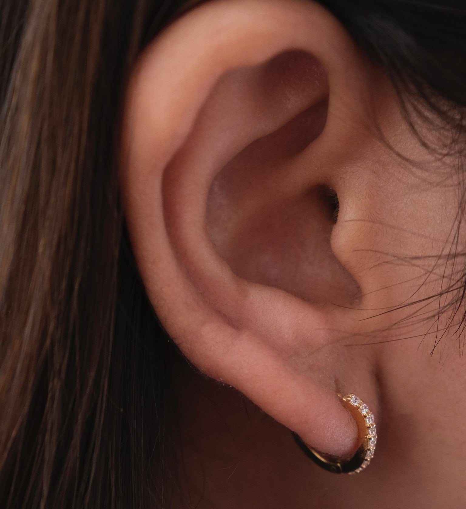 Wave Diamond Hoops-Hoops-Anushka Jain Jewellery