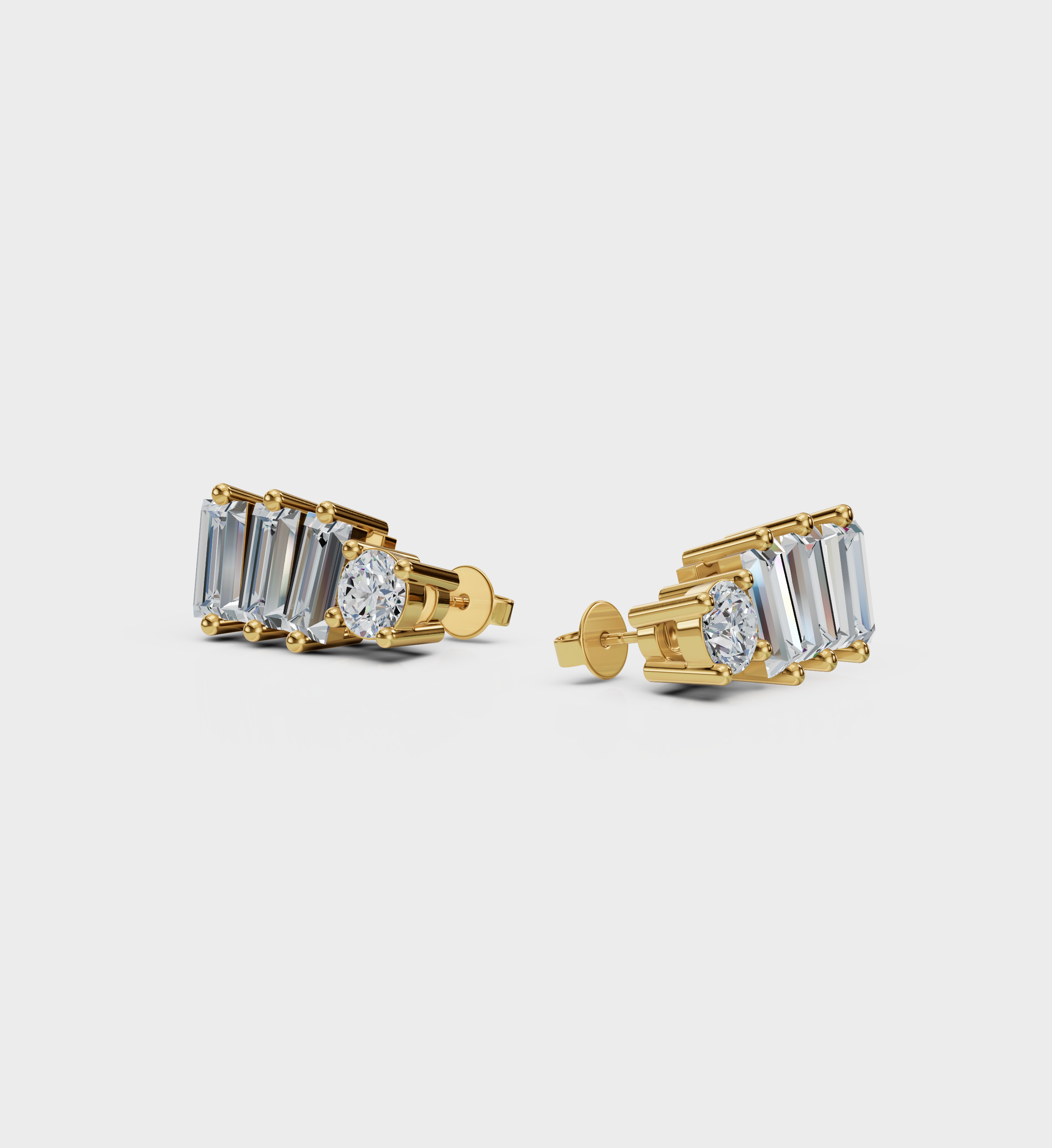White Line Studs-Studs-Anushka Jain Jewellery
