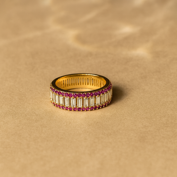 White Radiance Eternity Ring-Rings-Anushka Jain Jewellery