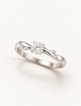 Willow Solitaire Ring
