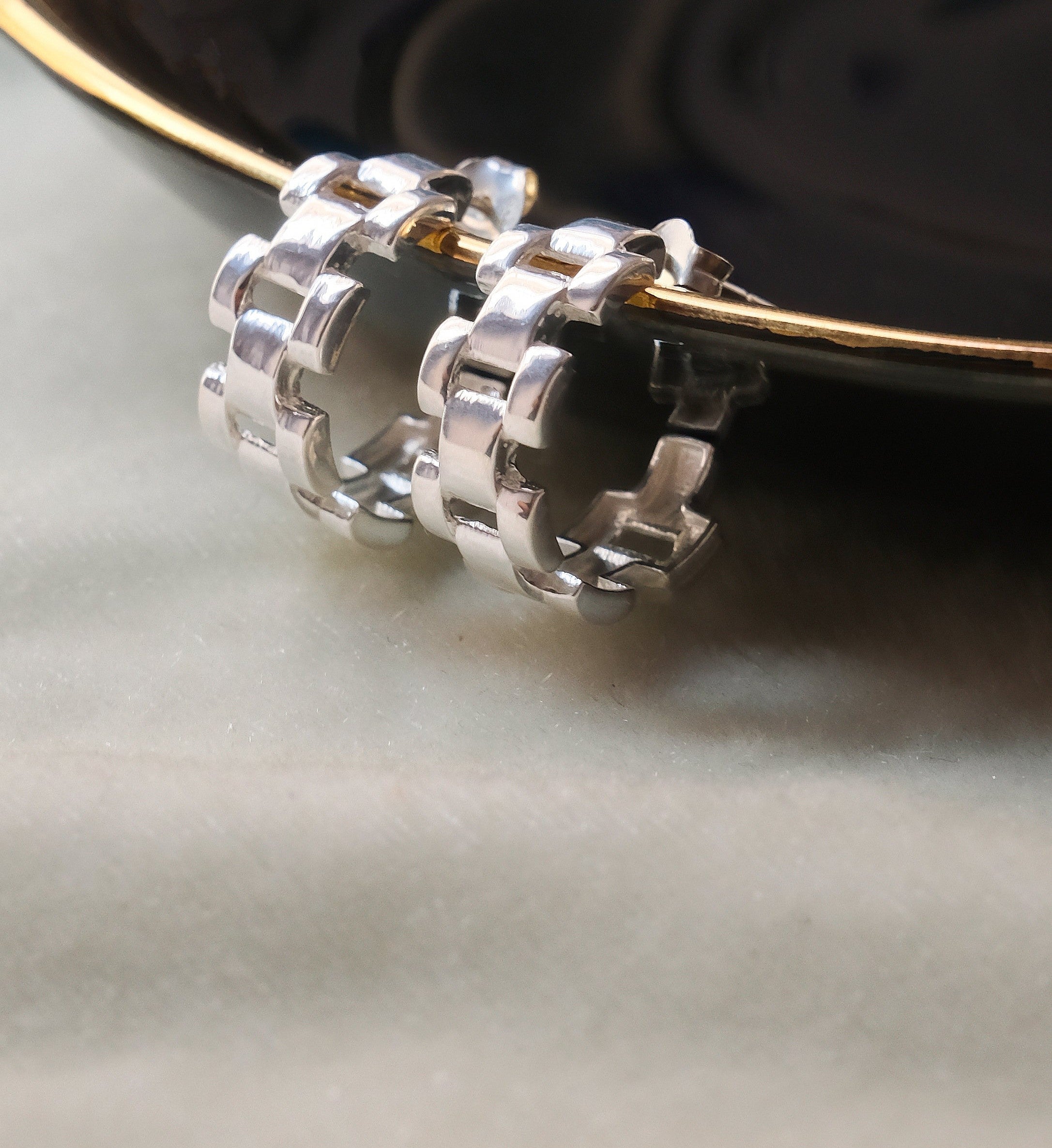 Wrist Watch Hoop Earring-Hoops-Anushka Jain Jewellery