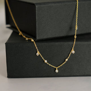 Aakriti Rana In Delicate Diamond Necklace