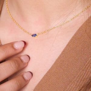 Marquise Sapphire Necklace