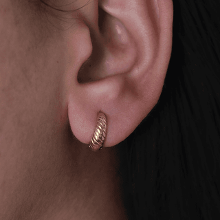 Twisted Huggie Earring