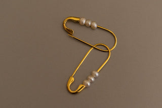 Perle Safety Pin Earrings