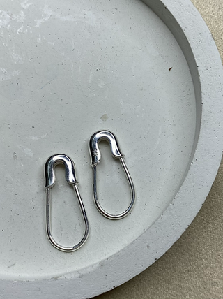 Mini Safety Pin Earrings