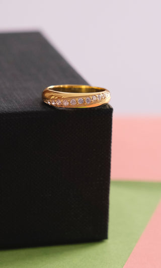Enamel Diamond Ring