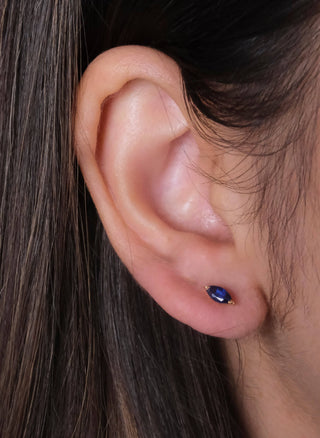Sapphire Marquise Studs
