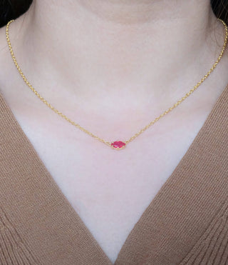 Marquise Ruby Necklace