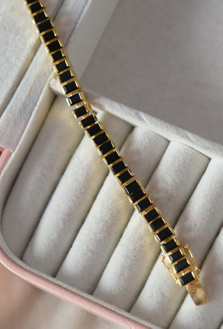 Black Onyx Tennis Bracelet