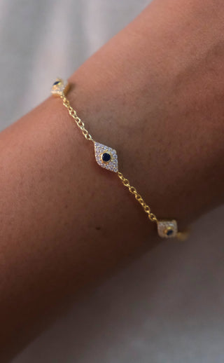 Evil Eye Diamond Bracelet