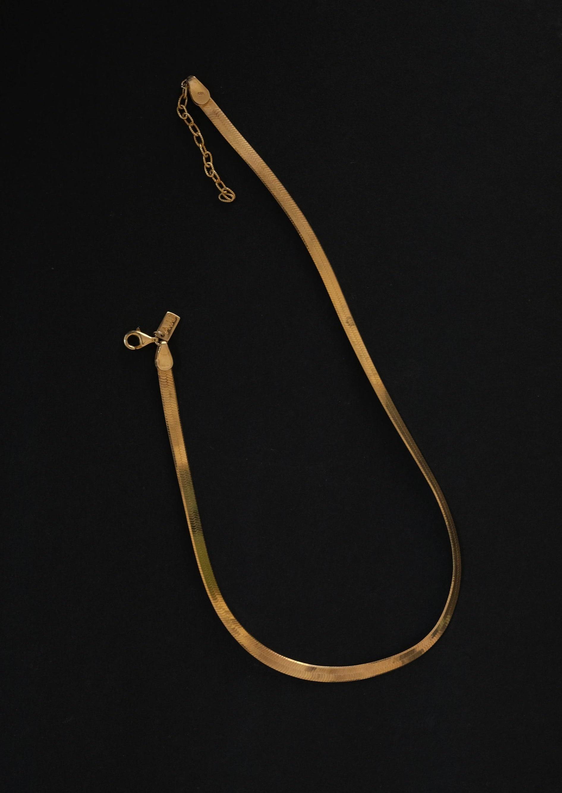 Vintage 14K Gold Thick Snake Chain Necklace | Kirsten's Corner – Kirsten's  Corner