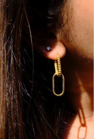 Textured Dangler Earrings
