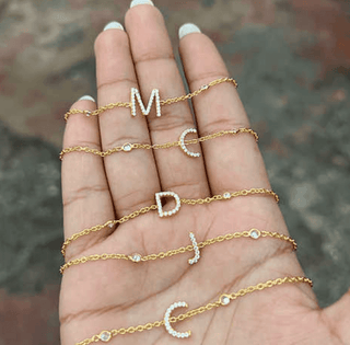 Single Letter Bracelet