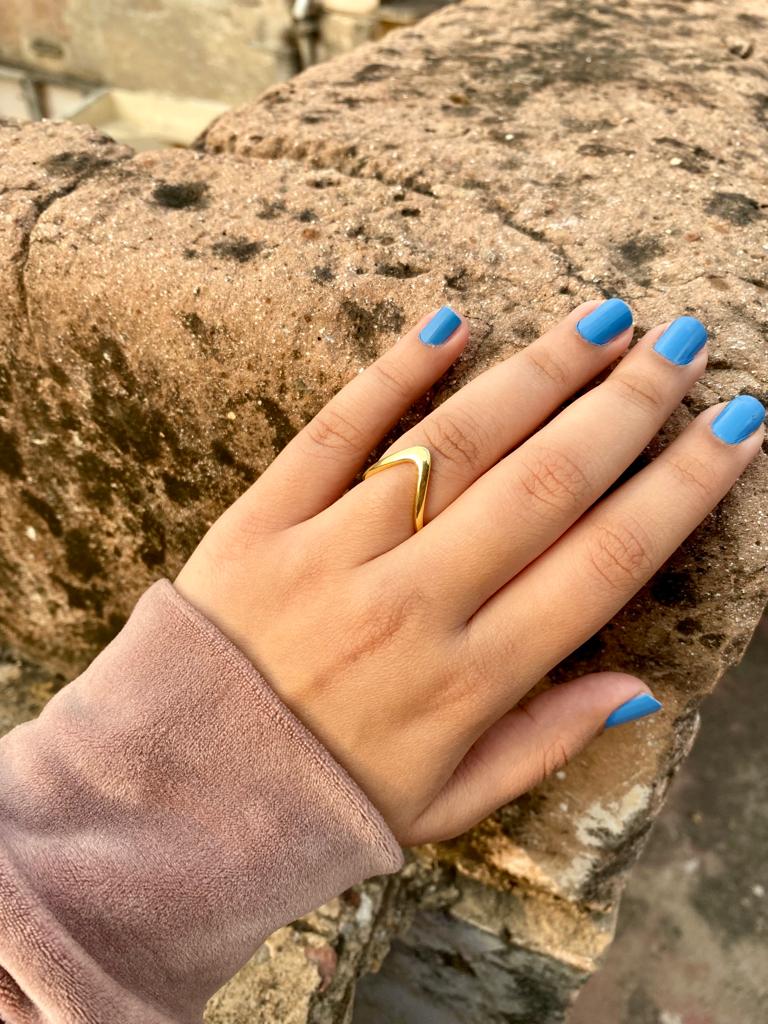 Simple Neli Mothiram Ruby Finger Ring - South India Jewels