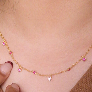 Ruby Drop Necklace